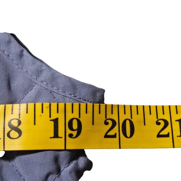 VTG Eddie Bauer Women Premium Goose Down Quilted Vest Blue M Quiet Luxury - Picture 6 of 16